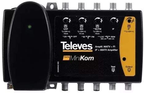 TVV5396 Centralino 4 ingressi FM/1-3-uhf da 40DB