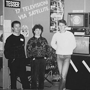 Tesser Antenne storia. Da sinistra Luigino Tesser, Lidiana Favaretto, Roberto Zanin