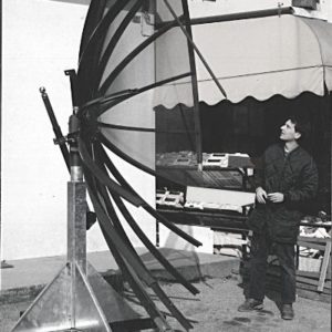 Tesser Antenne storia. Parabolica metri 4 in rete per satelliti americani