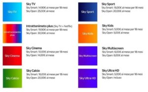 sky open e sky smart nuovi listini