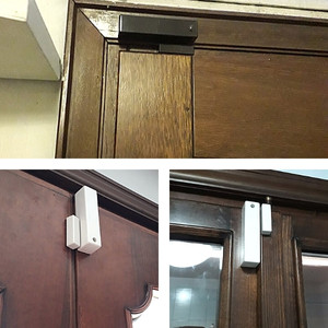 Tesser Antenne in installazione di sensori contatto e contatto integrato shock per uso interno per porte finestre e portoni.