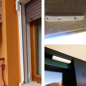Tesser Antenne in installazione di barriera infrarosso a protezione finestre e porte. Uso anche a varco aperto in prevenzione ingresso da esterno.