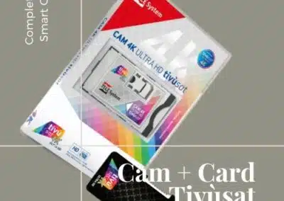 Cam Tivùsat completa di Smart Card. Prodotto certificato Tivusat attivo per lo standard HD e Ultra HD