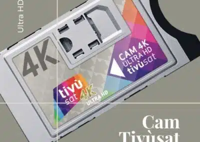 Cam certificata Tivùsat HD e 4K. Card non inclusa