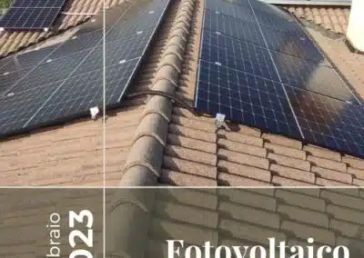 Impianto fotovoltaico da 6kWp con accumulo da 9,6 kWh. Trevignano Tv. Febbraio 2023