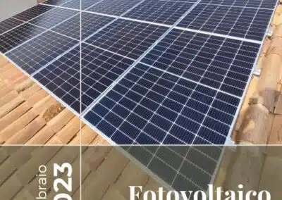 Impianto fotovoltaico da 4kWp con accumulo da 4,8 kWh. Montebelluna - Tv. Febbraio 2023