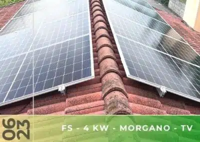 Impianto fotovoltaico da 4kWp. Morgano Tv. Giugno 2023